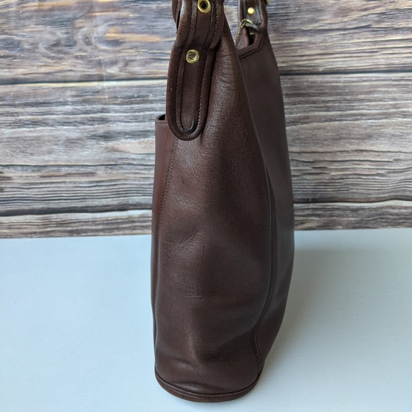 Vintage Coach Duffle 9060 Sac a dark brown Shoulder Bag - Picture 5 of 12